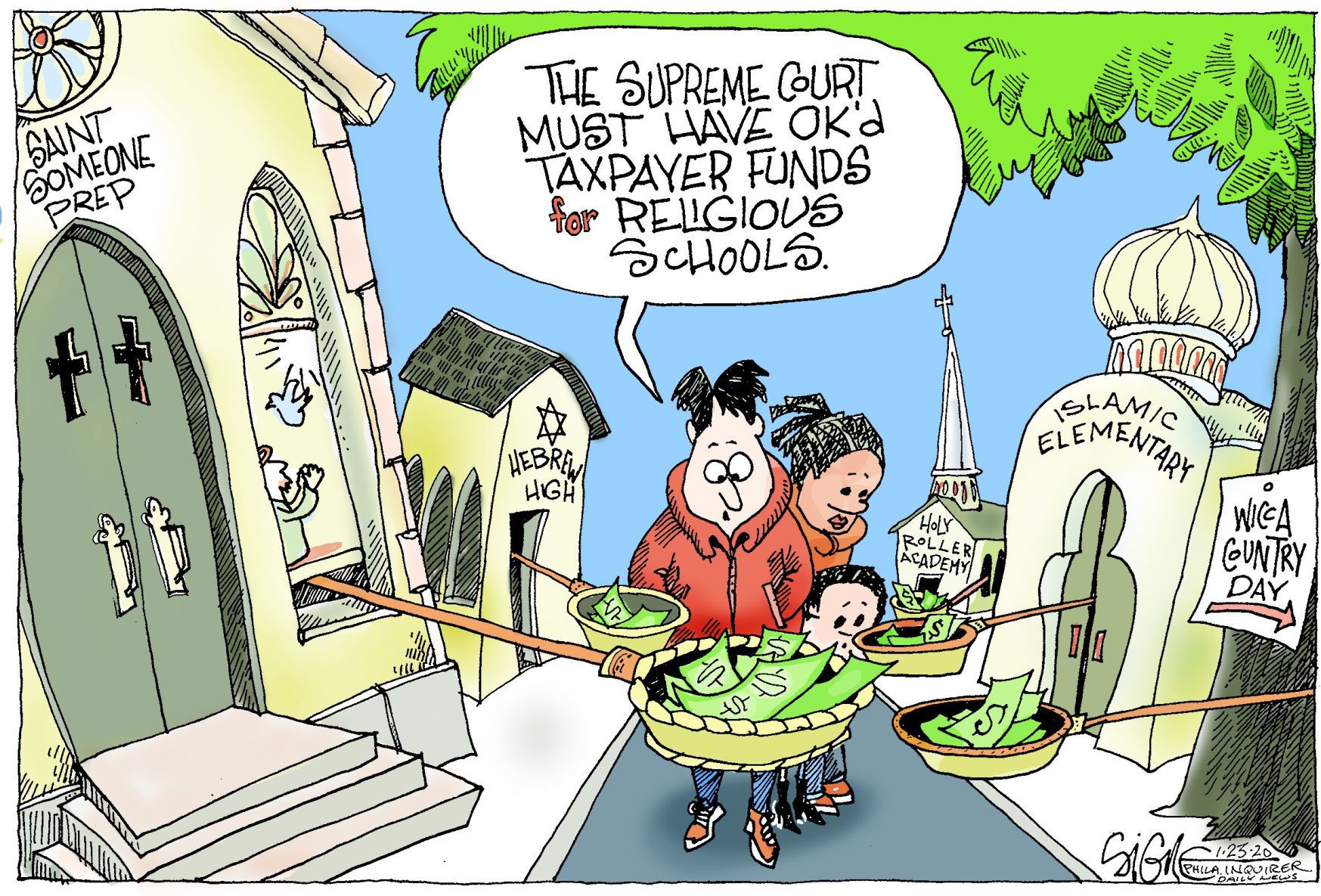 Signe Wilkinson editorial cartoon